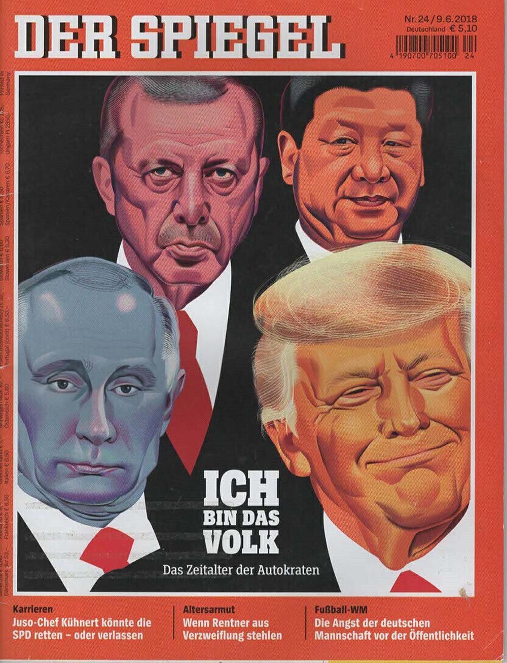 Der Spiegel Magazin Deutschland 2018-24 Donald Trump Putin Erdogan Jinping
