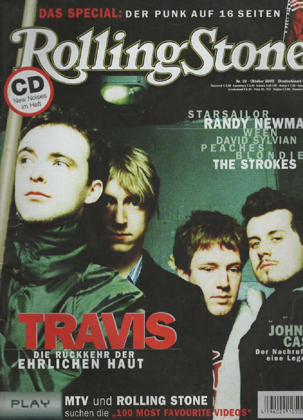 Rolling Stone Magazin Deutschland 2003-10 Travis Randy Newman The Strokes