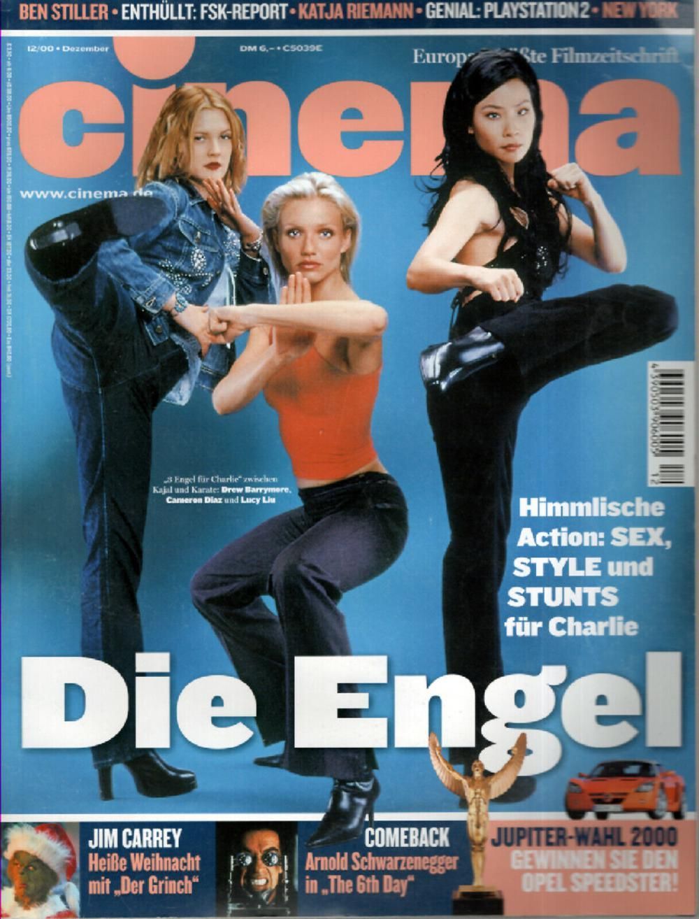 Cinema Magazin Deutschland 2000-12 Cameron Diaz Drew Barrymore Lucy Liu