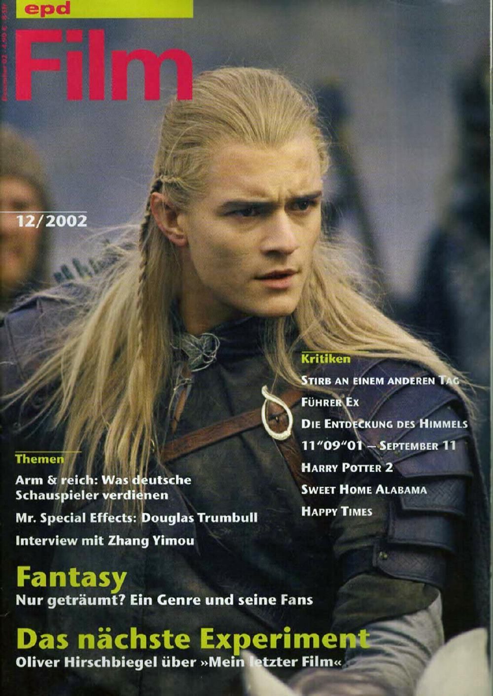 EPD Film Magazin Deutschland 2002-12 Orlando Bloom
