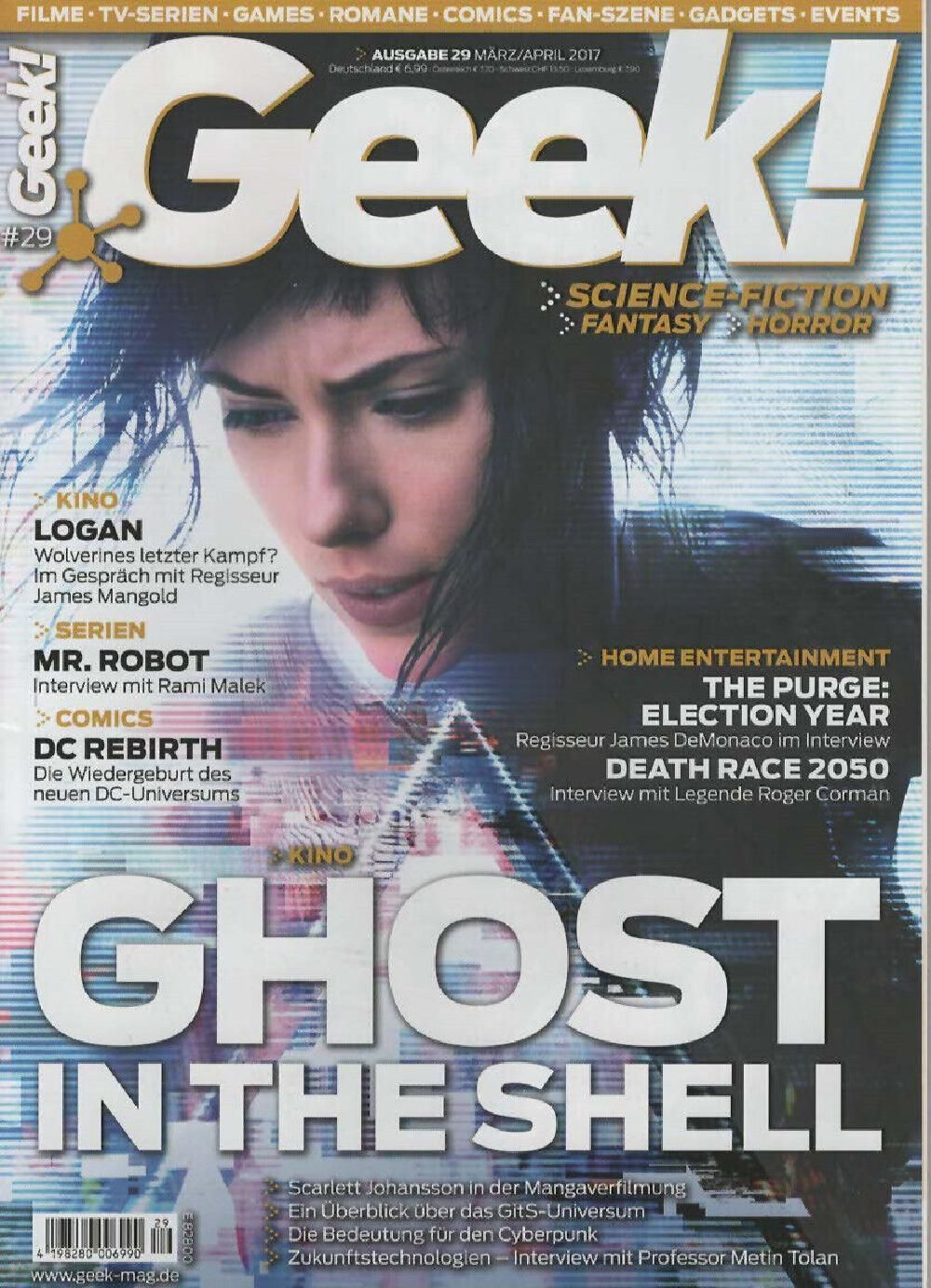 Geek Magazin Deutschland 2017 #29 Scarlett Johansson