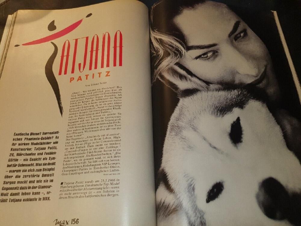 Max Magazin Deutschland 1992-06 Tatjana Patitz