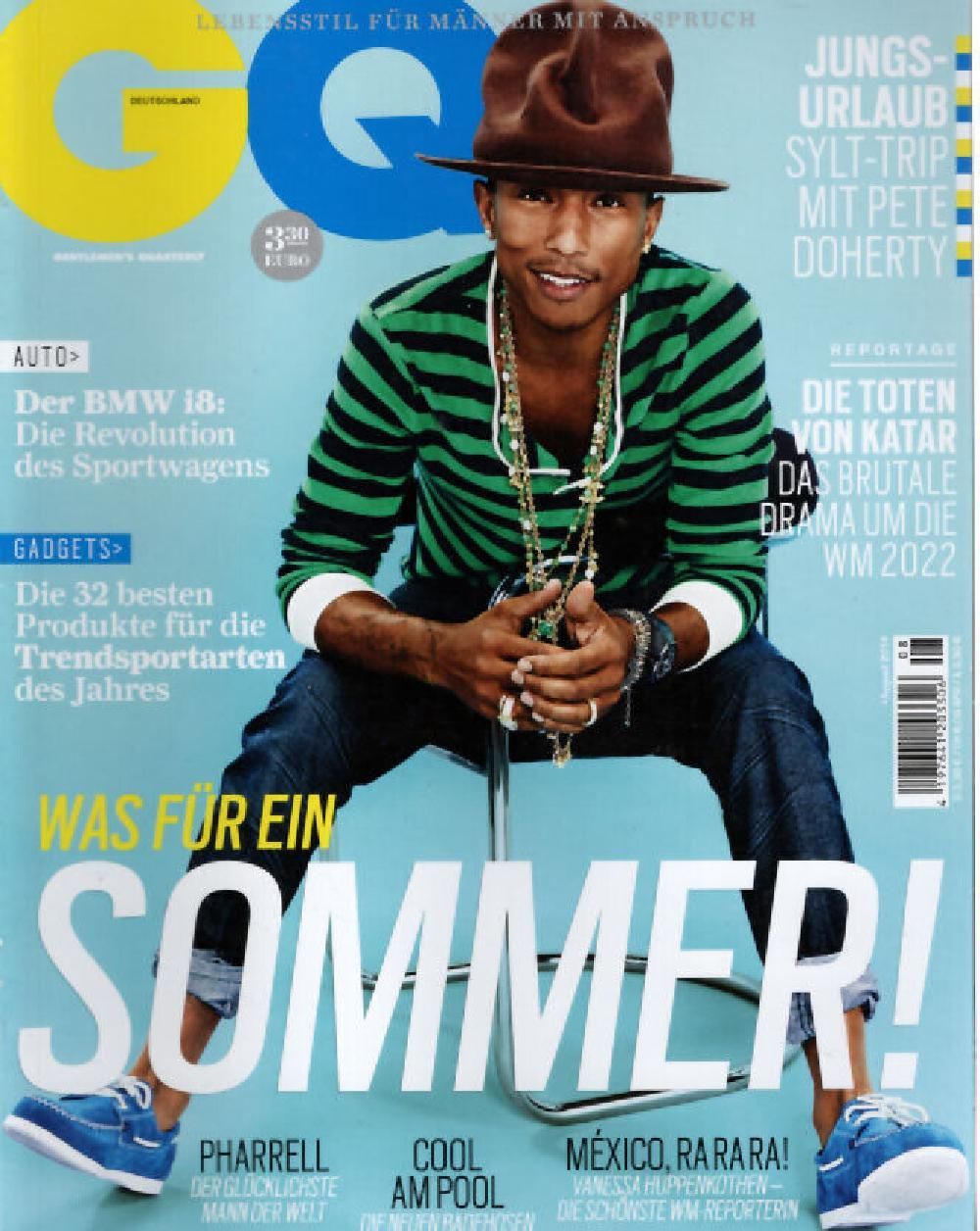 GQ Magazin Deutschland 2014-08 Pharrell Williams