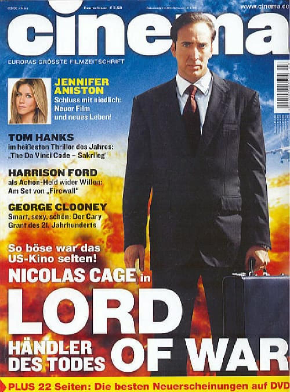 Cinema Magazin Deutschland 2006-03 Nicolas Cage Jennifer Aniston