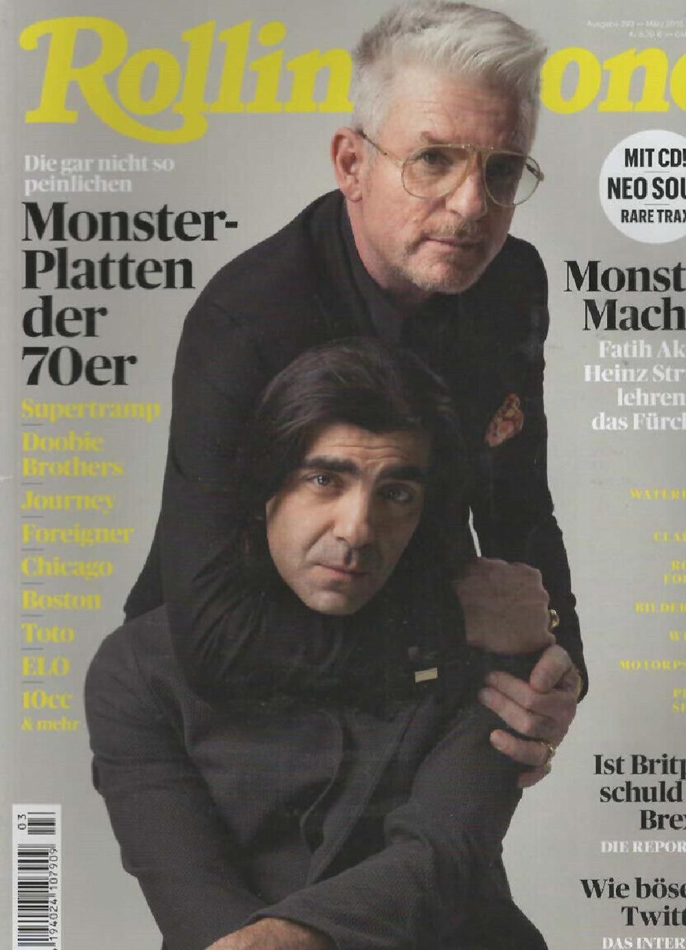 Rolling Stone Magazin Deutschland 2019-03 Fatih Akin Heinz Strunk Gary Clark Supertramp Doobie Brothers #293