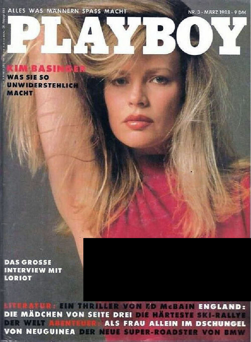 Playboy Magazin Deutschland 1988-03 Kim Basinger