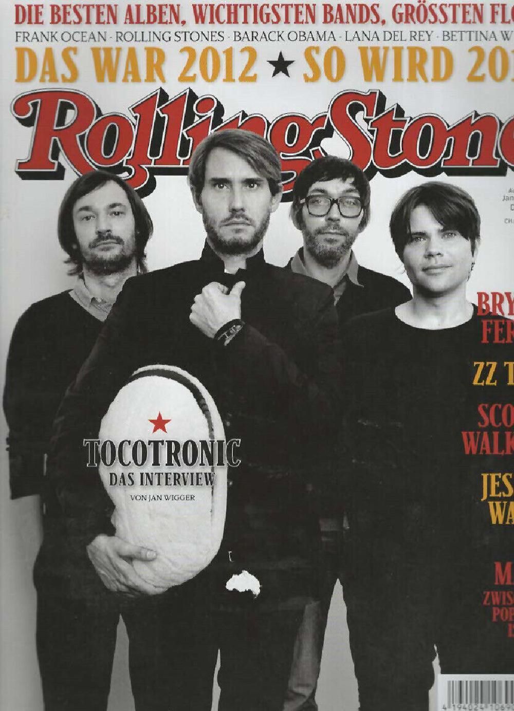 Rolling Stone Magazin Deutschland 2013 #219 Tocotronic ZZ Top Scott Walker
