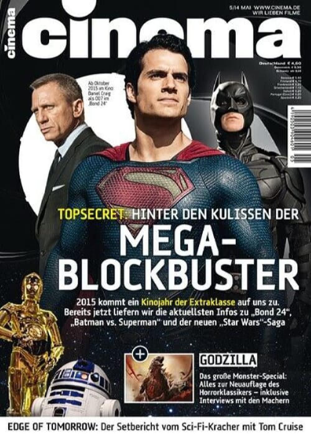 Cinema Magazin Deutschland 2014-05 Daniel Craig Batman SuperMan