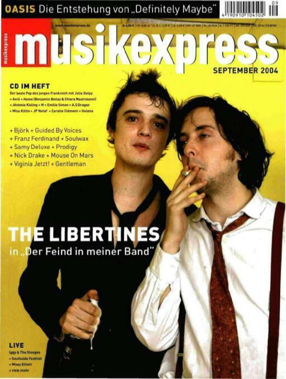 Musikexpress Magazin Deutschland 2004-09 The Libertines Björk Franz Ferdinand