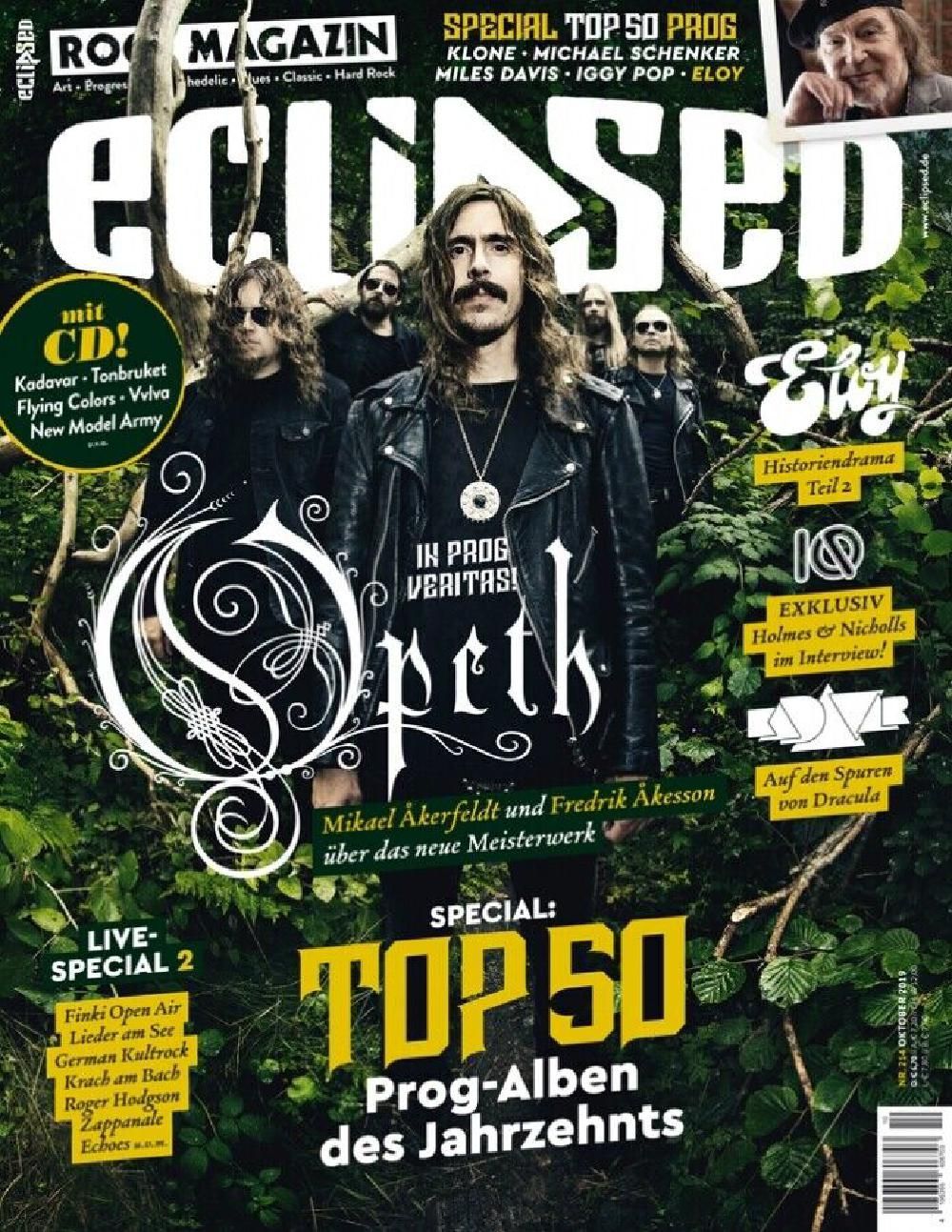Eclipsed Magazin Deutschland 2019-10 Opeth Iggy Pop Miles Davis Rosalie Cunningham