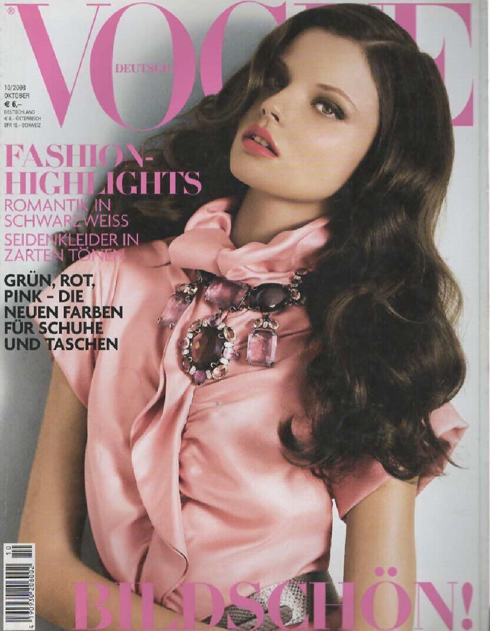 Vogue Magazin Deutschland 2008-10 Magdalena Frackowiak