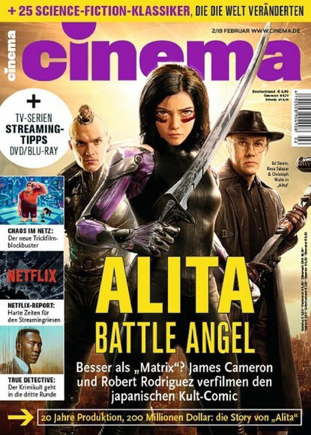Cinema Magazin Deutschland 2019-02 Ed Skrein Rosa Salazar Christoph Waltz