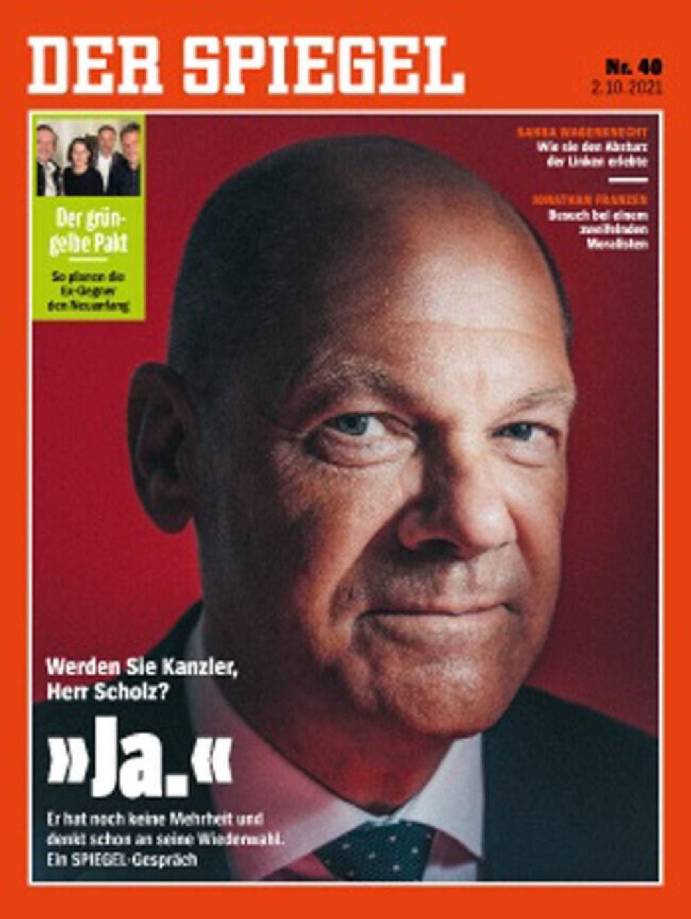 Der Spiegel Magazin Deutschland 2021-40 Olaf Scholz