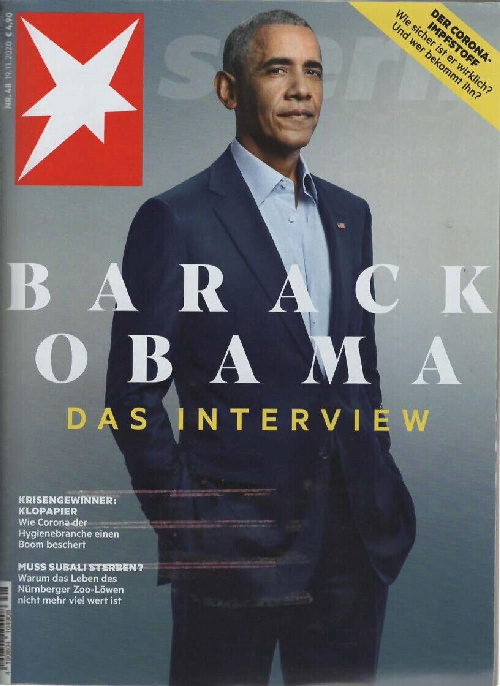 Stern Magazin Deutschland 2020-48 Barack Obama