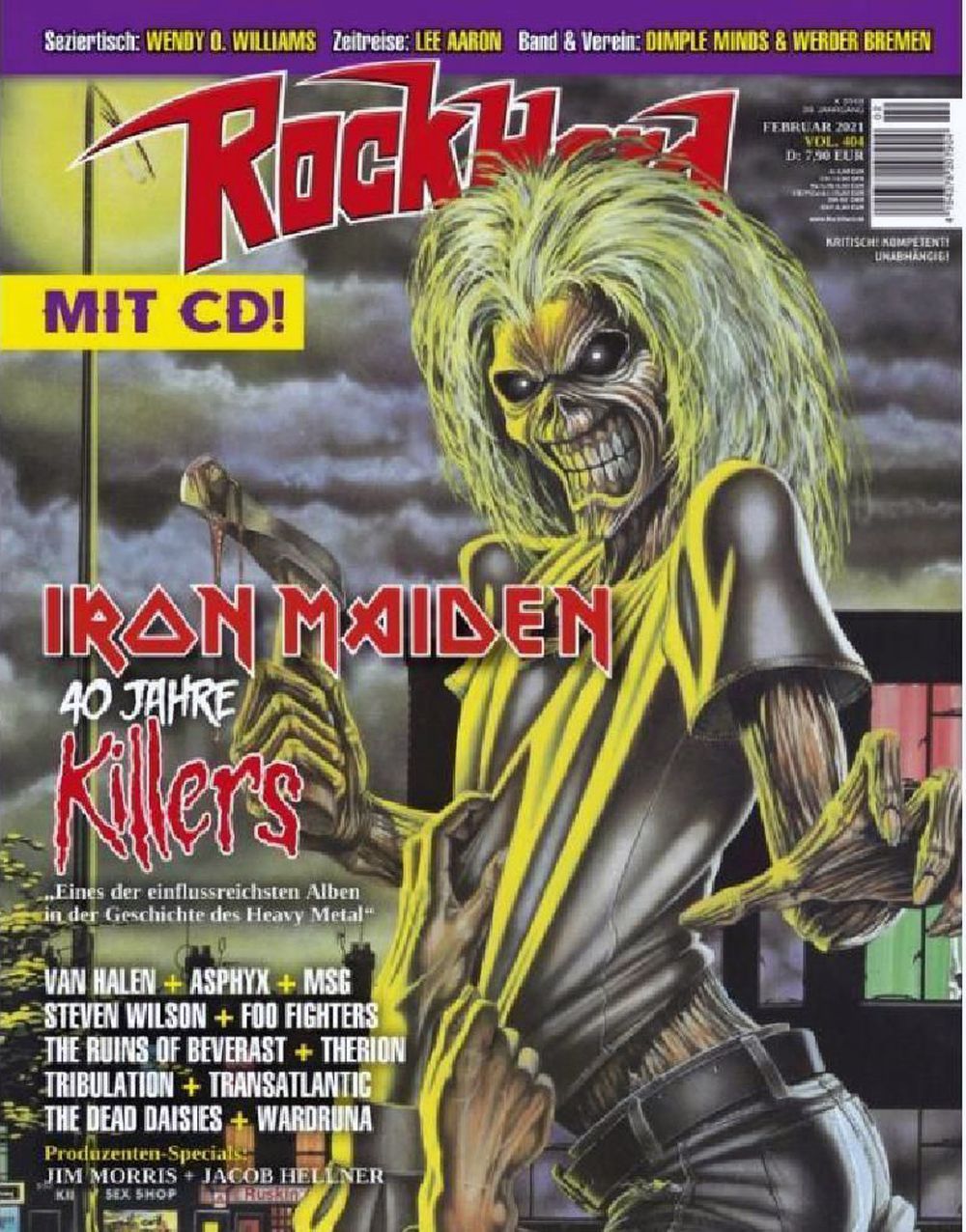 Rock Hard Magazin Deutschland 2021 #404 Iron Maiden