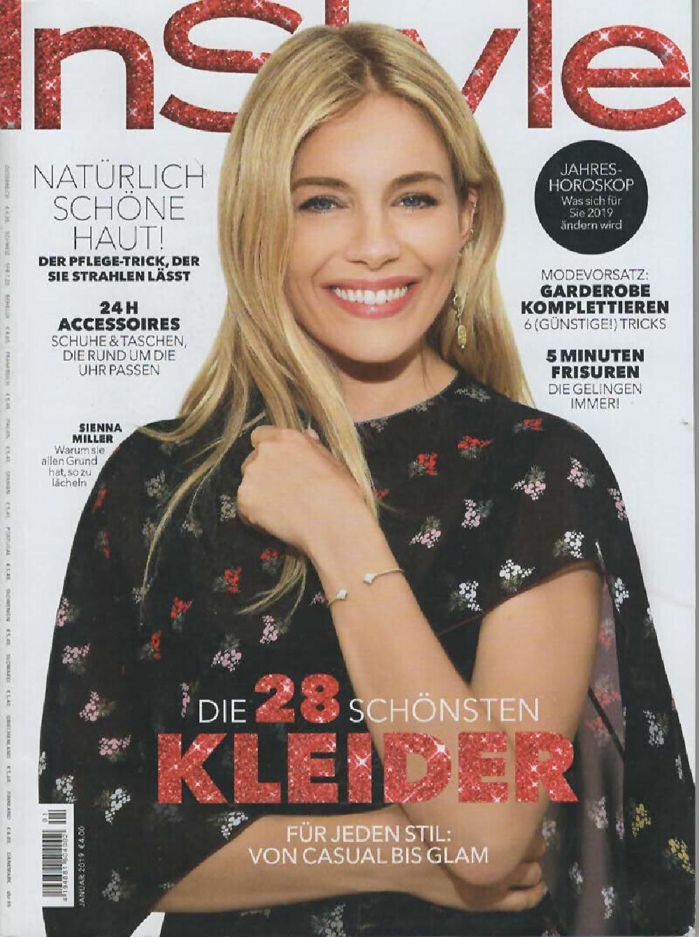 InStyle Magazin Deutschland 2019-01 Sienna Miller