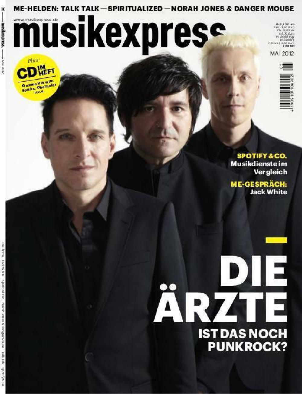 Musikexpress Magazin Deutschland 2012-05 Die Ärzte Jack White Norah Jones Talk Talk