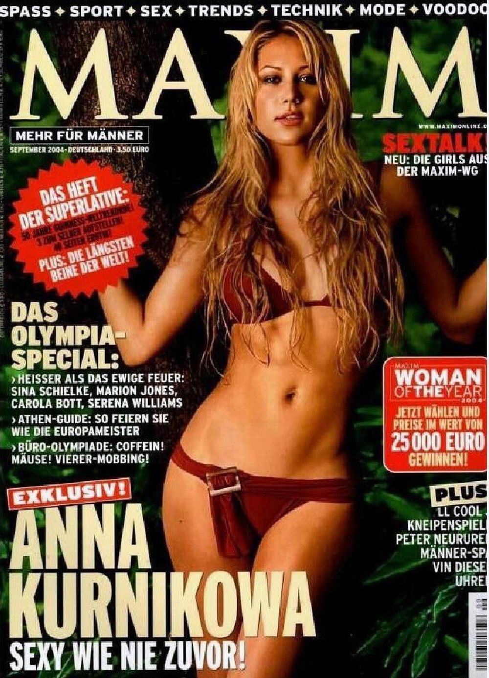 Maxim Magazin Deutschland 2004-09 Anna Kurnikowa