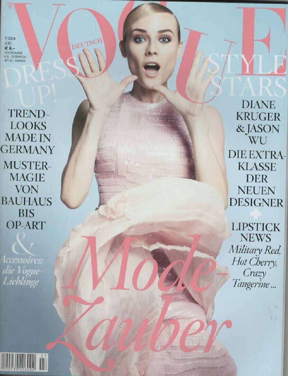 Vogue Magazin Deutschland 2014-07 Diane Kruger