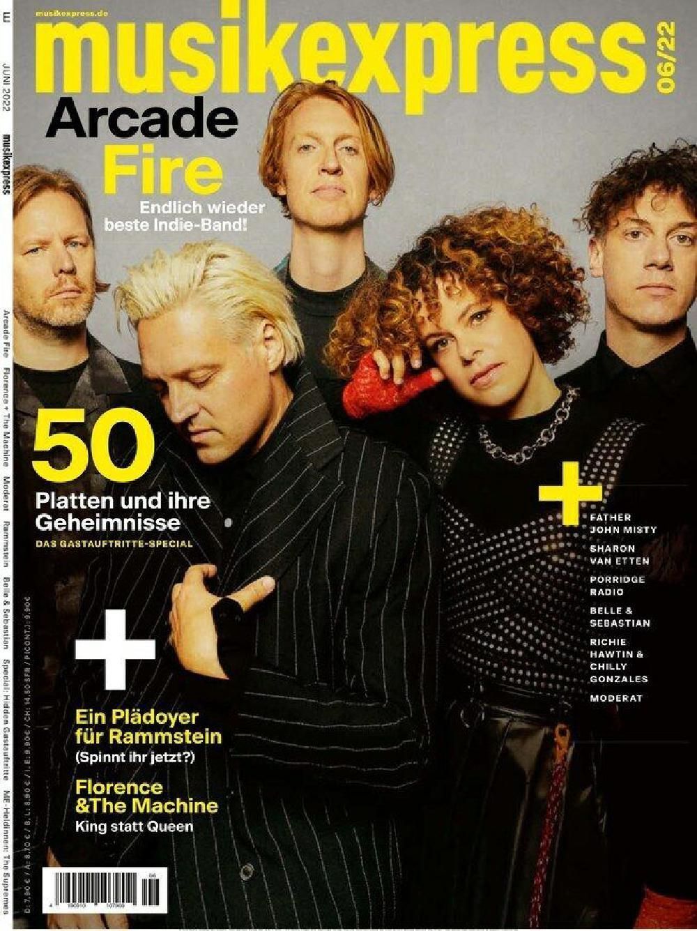 Musikexpress Magazin Deutschland 2022-06 Arcade Fire Florence And The Machine