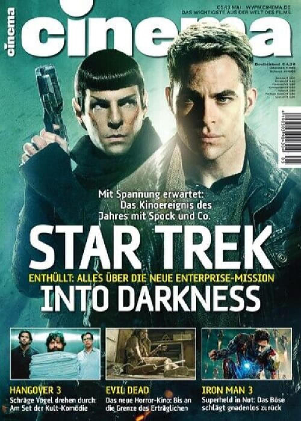 Cinema Magazin Deutschland 2013-05 Star Trek Chris Pine Zachary Quinto