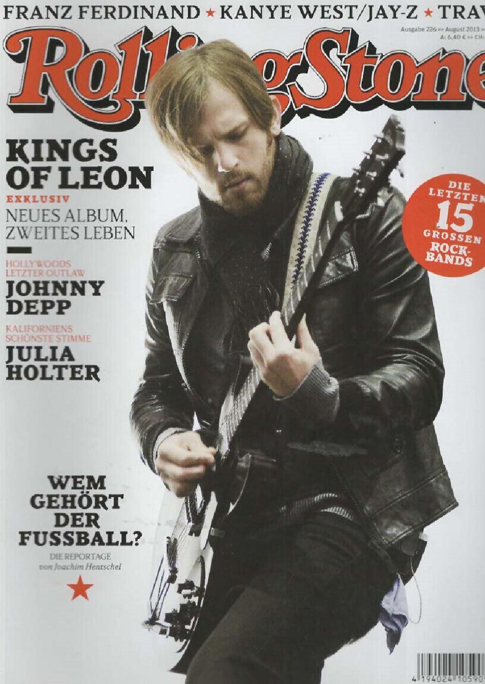 Rolling Stone Magazin Deutschland 2013 #226 Kings Of Leon Johnny Depp Julia Holter