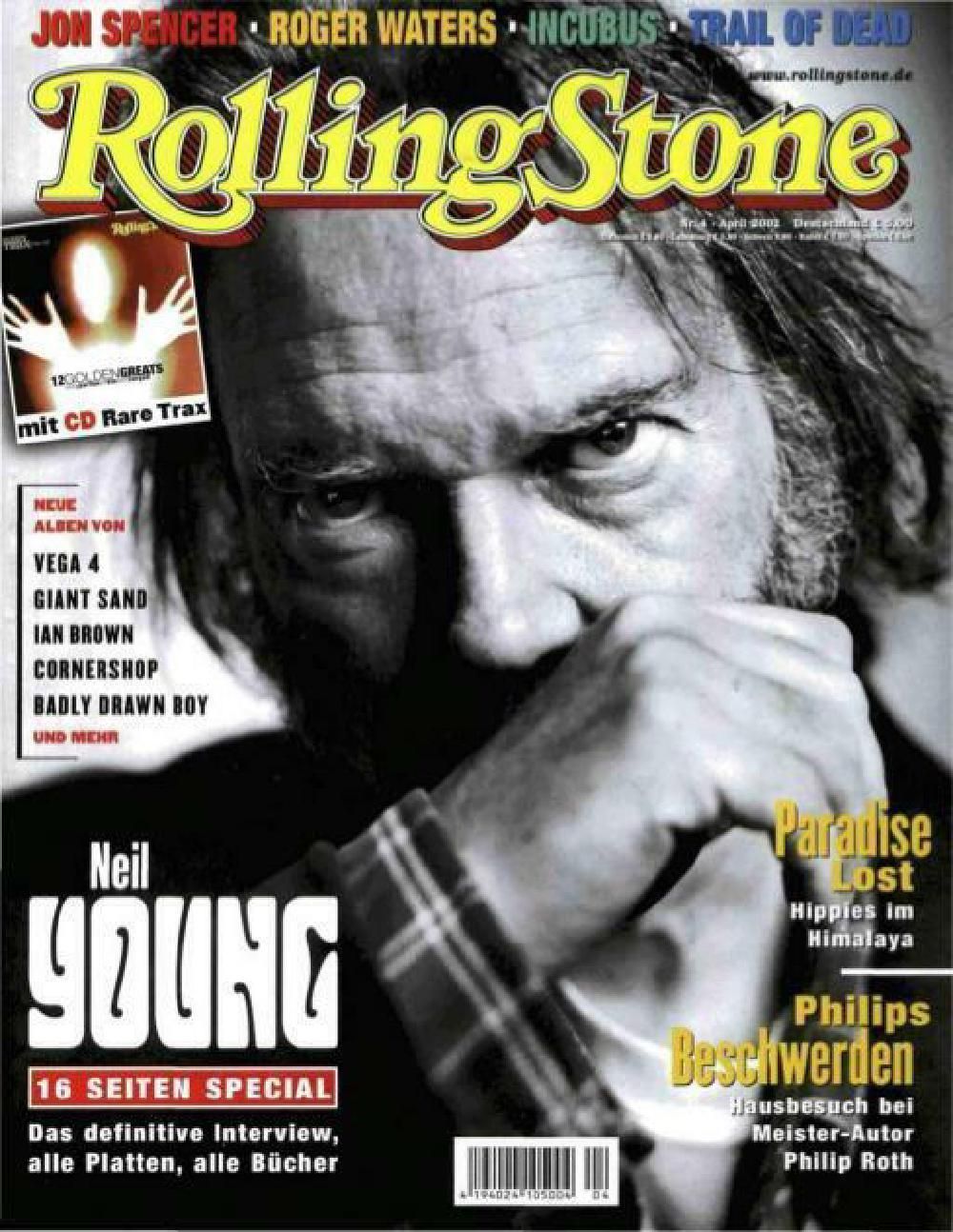 Rolling Stone Magazin Deutschland 2002-04 Neil Young Jon Spencer Roger Waters