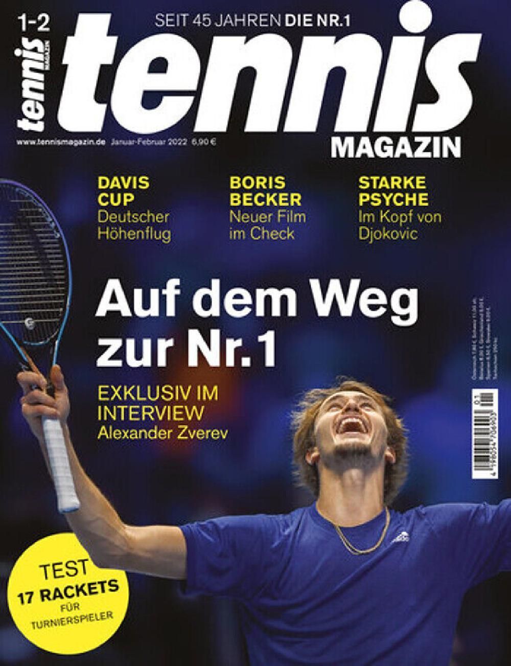 Tennis Magazin Deutschland 2022-01+02 Alexander Zverev