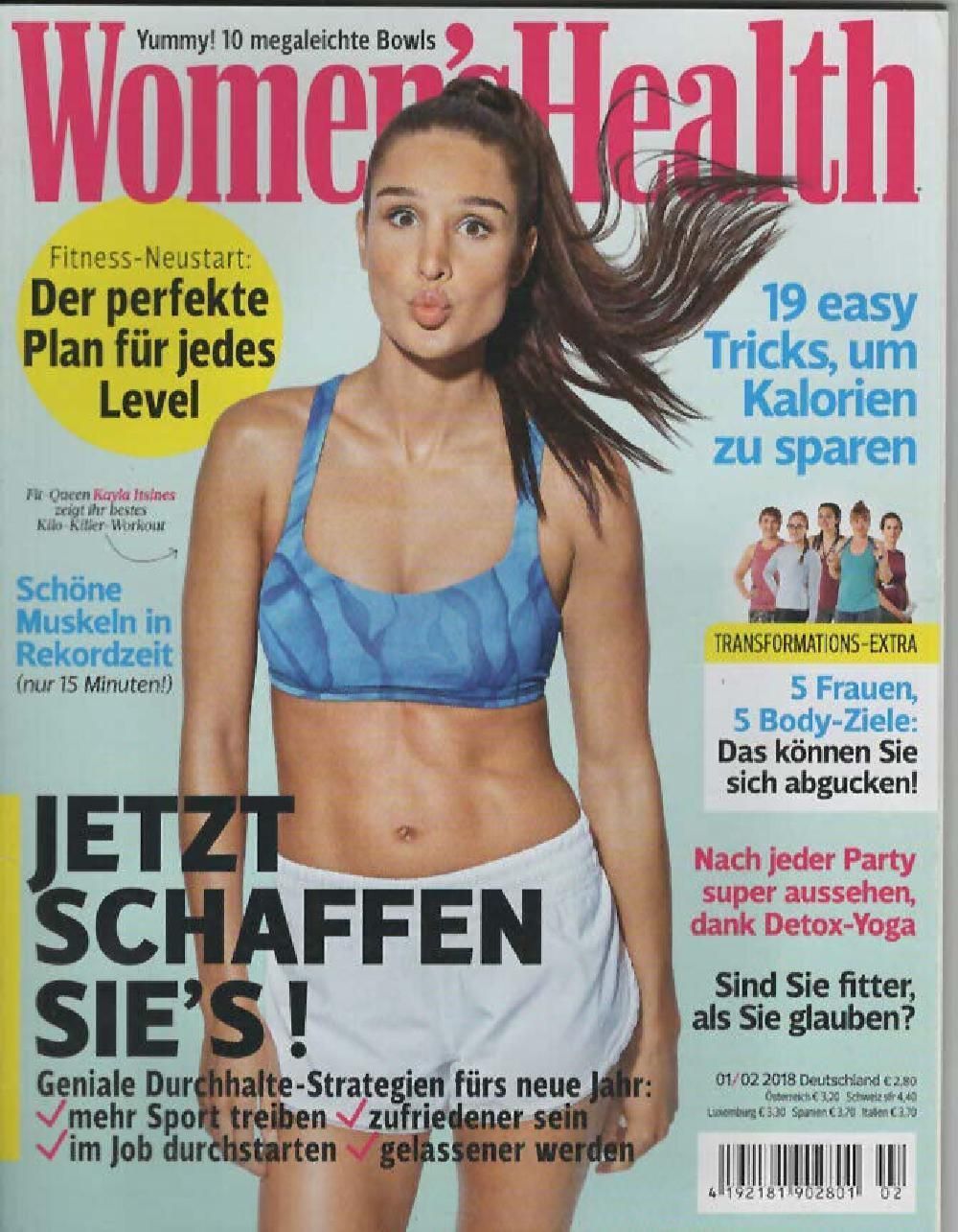 Womens Health Magazin Deutschland 2018-01+02 Kayla Itsines