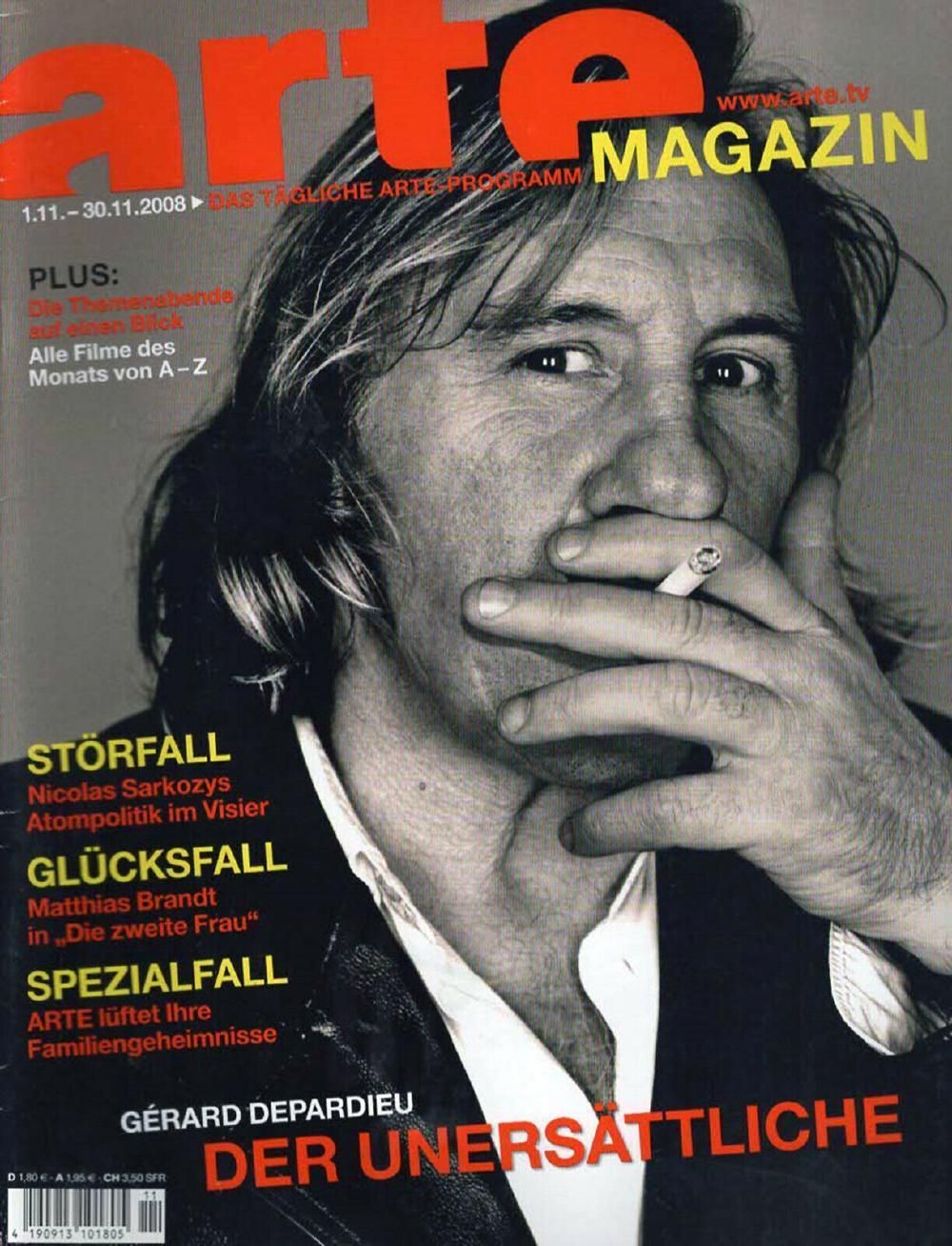 Arte Magazin Deutschland 2008-11 Gerard Depardieu
