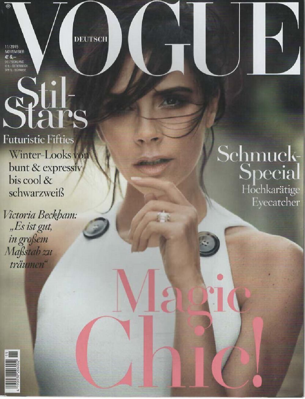 Vogue Magazin Deutschland 2015-11 Victoria Beckham