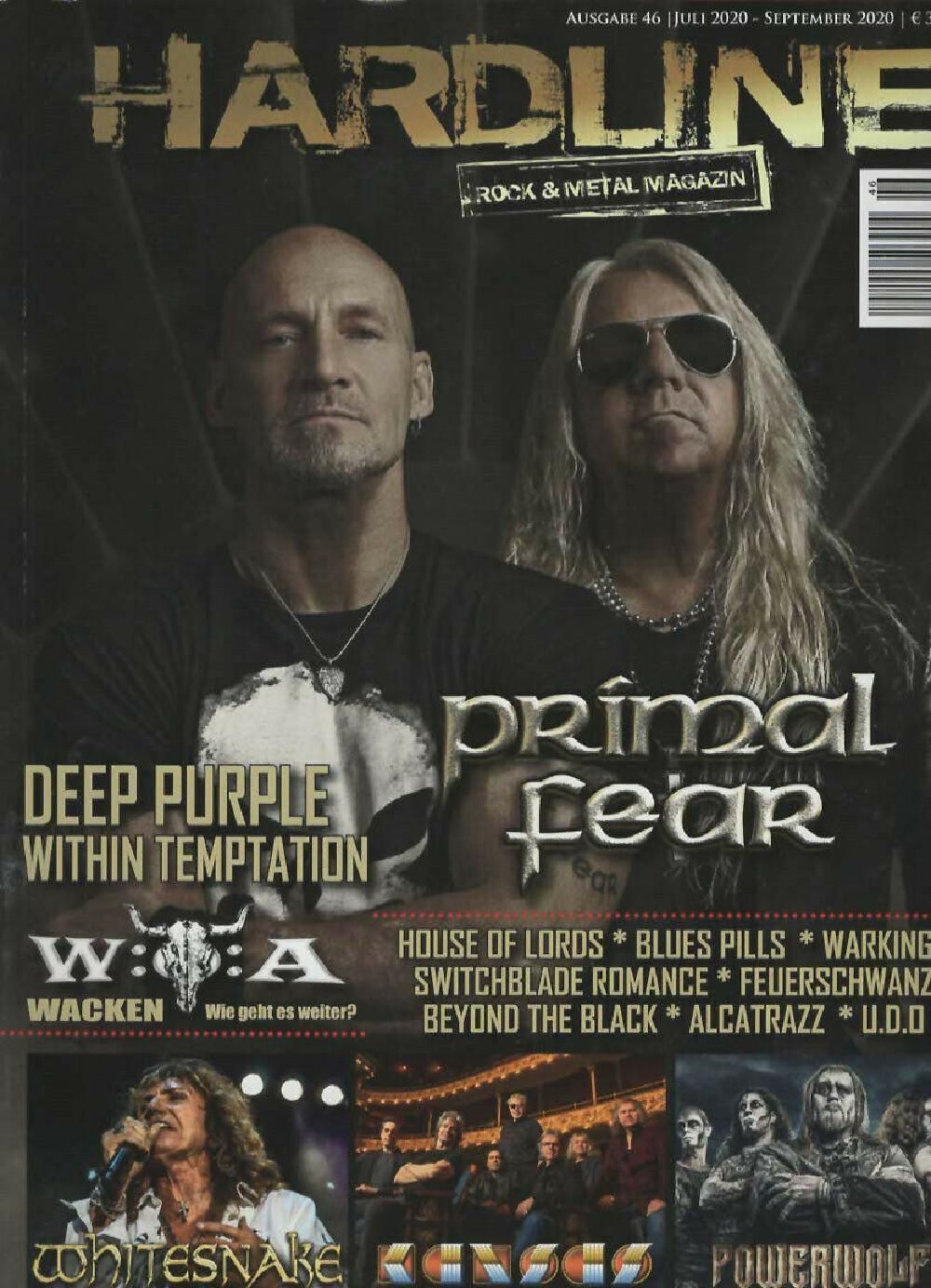 Hardline Magazin Deutschland 2020 #46 Primal Fear Deep Purple Whitesnake