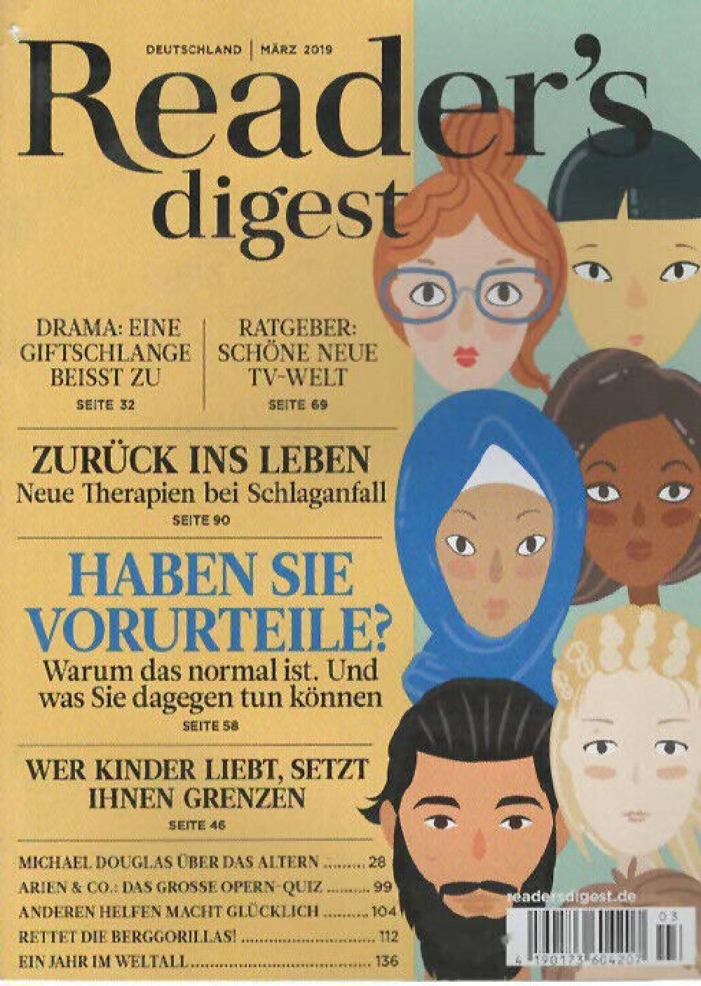 Readers Digest Magazin Deutschland 2019-03 Michael Douglas