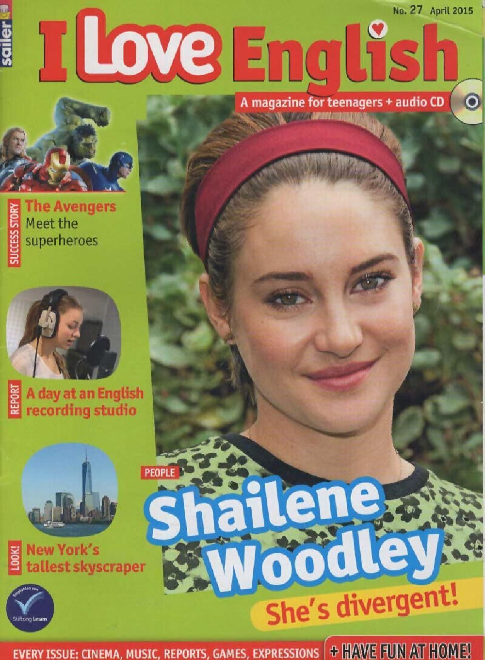 I Love English Magazin Deutschland 2015 #27 Shailene Woodley