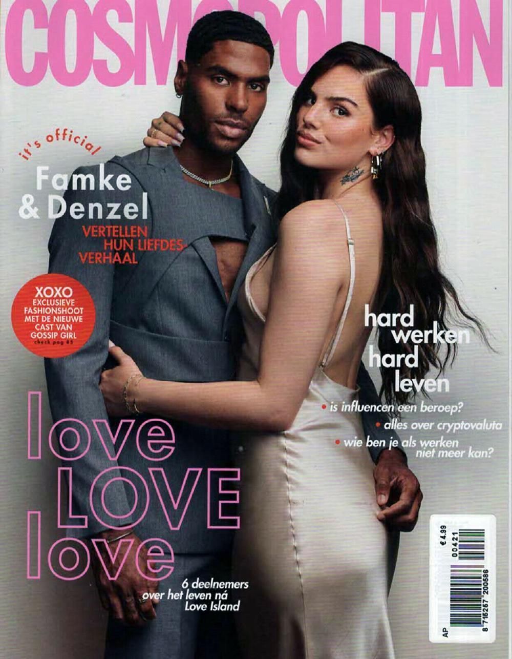 Cosmopolitan Magazin Niederlande 2021-08+09 Famke Louise Denzel Slager