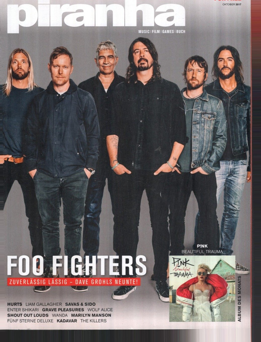 Piranha Magazin Deutschland 2017-10 Foo Fighters Pink