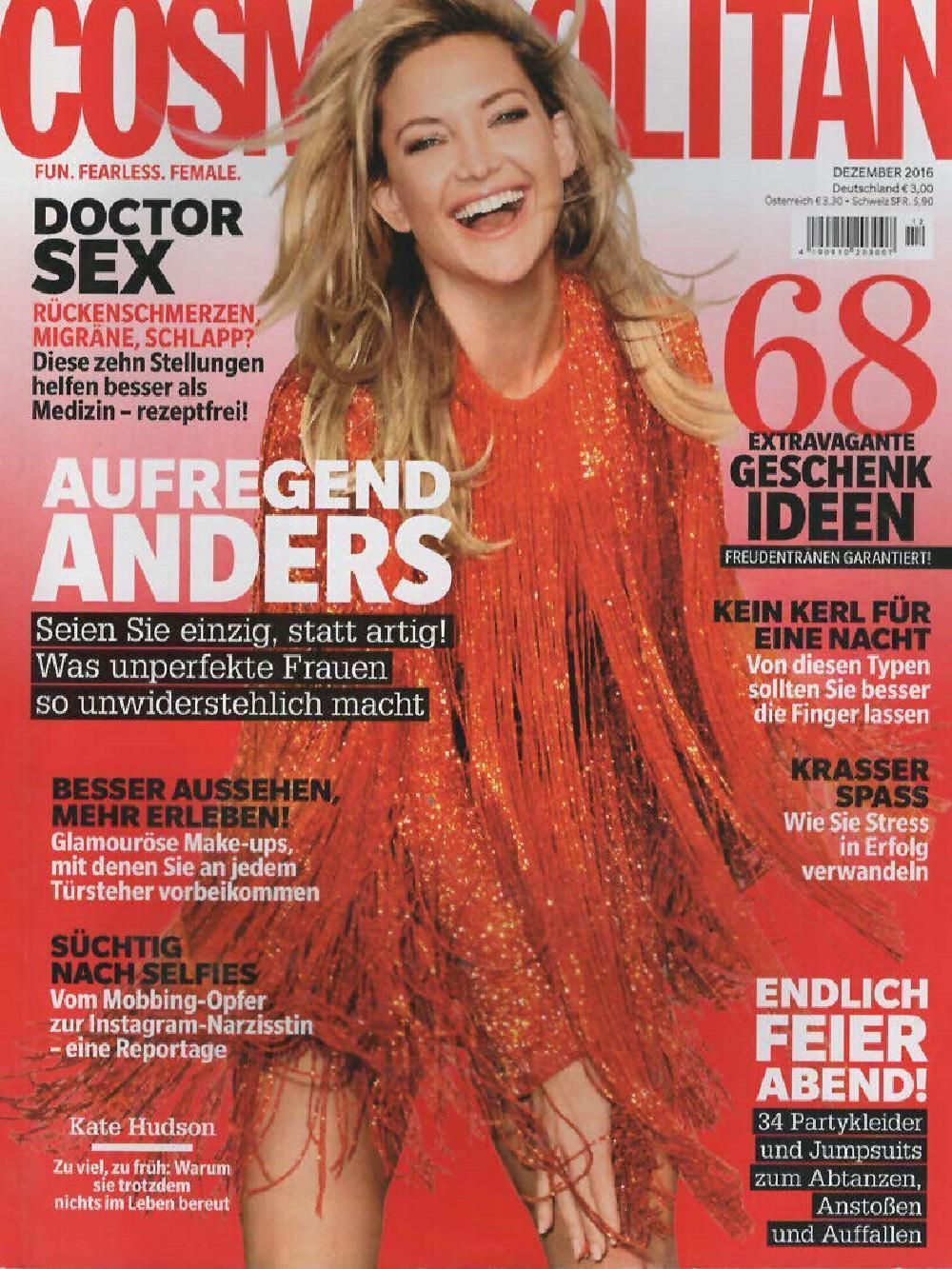 Cosmopolitan Magazin Deutschland 2016-12 Kate Hudson