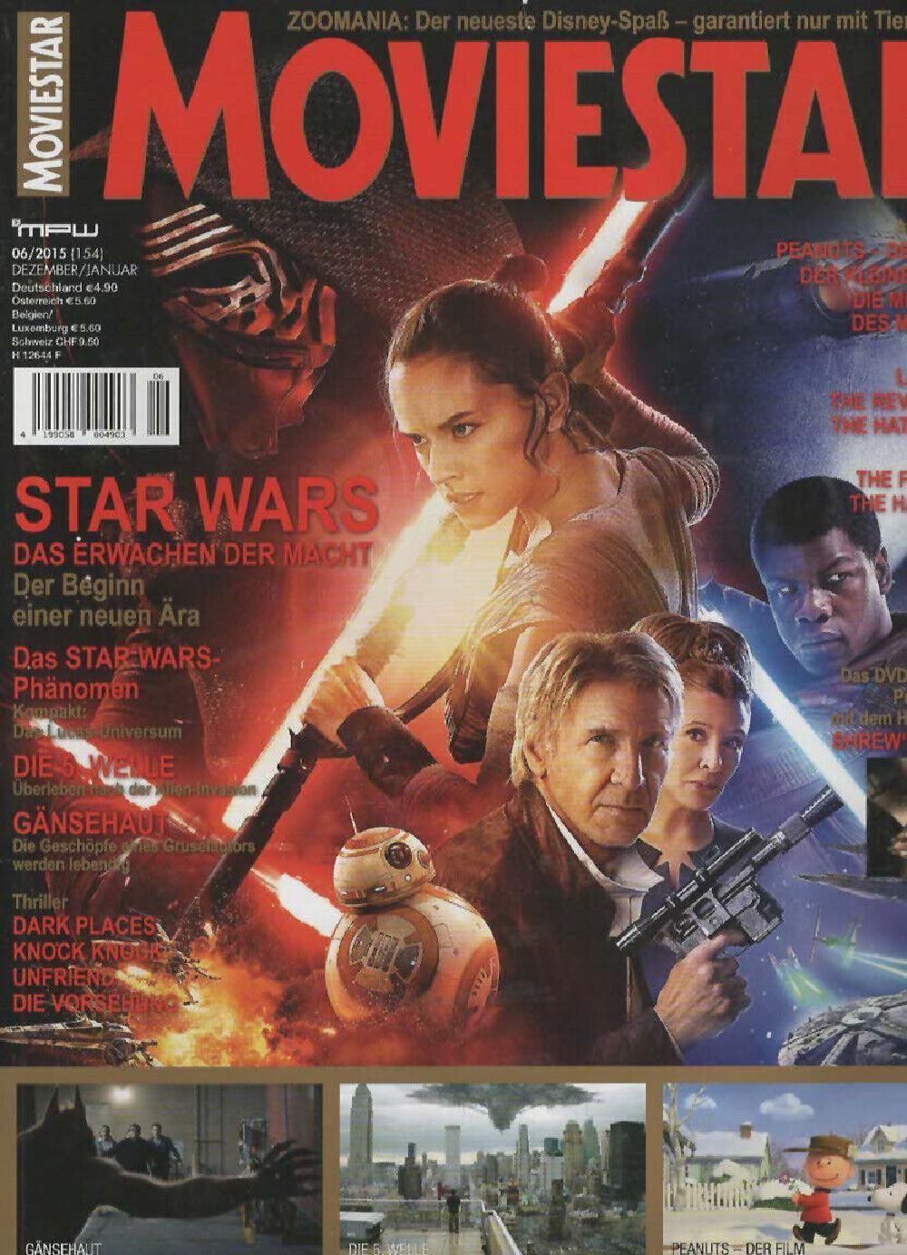 Moviestar Magazin Deutschland 2015 #154 Daisy Ridley Harrison Ford John Boyega