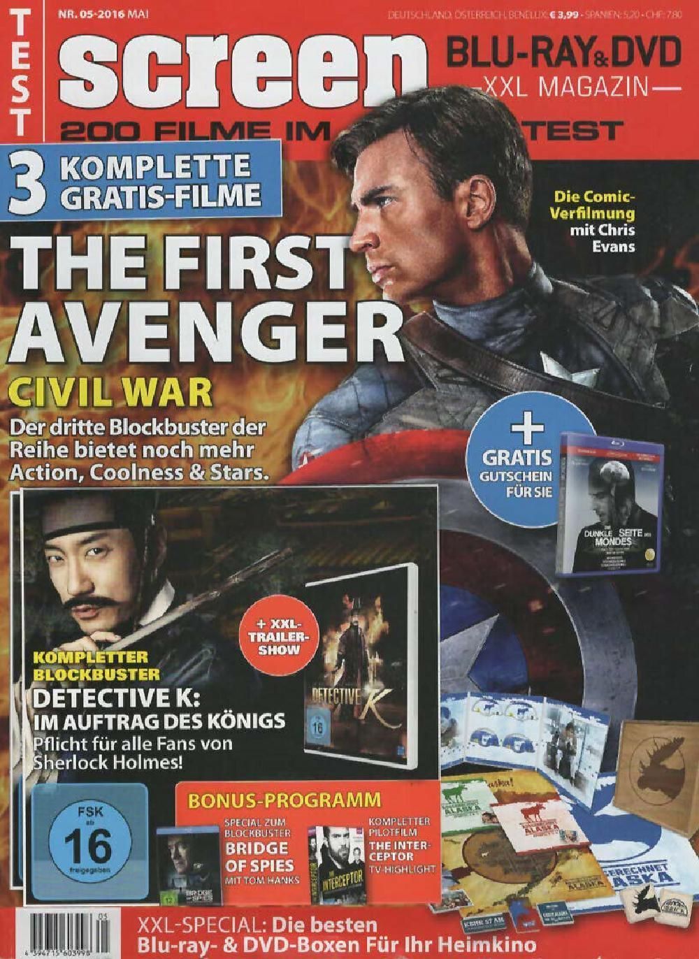 Screen Magazin Deutschland 2016-05 Chris Evans