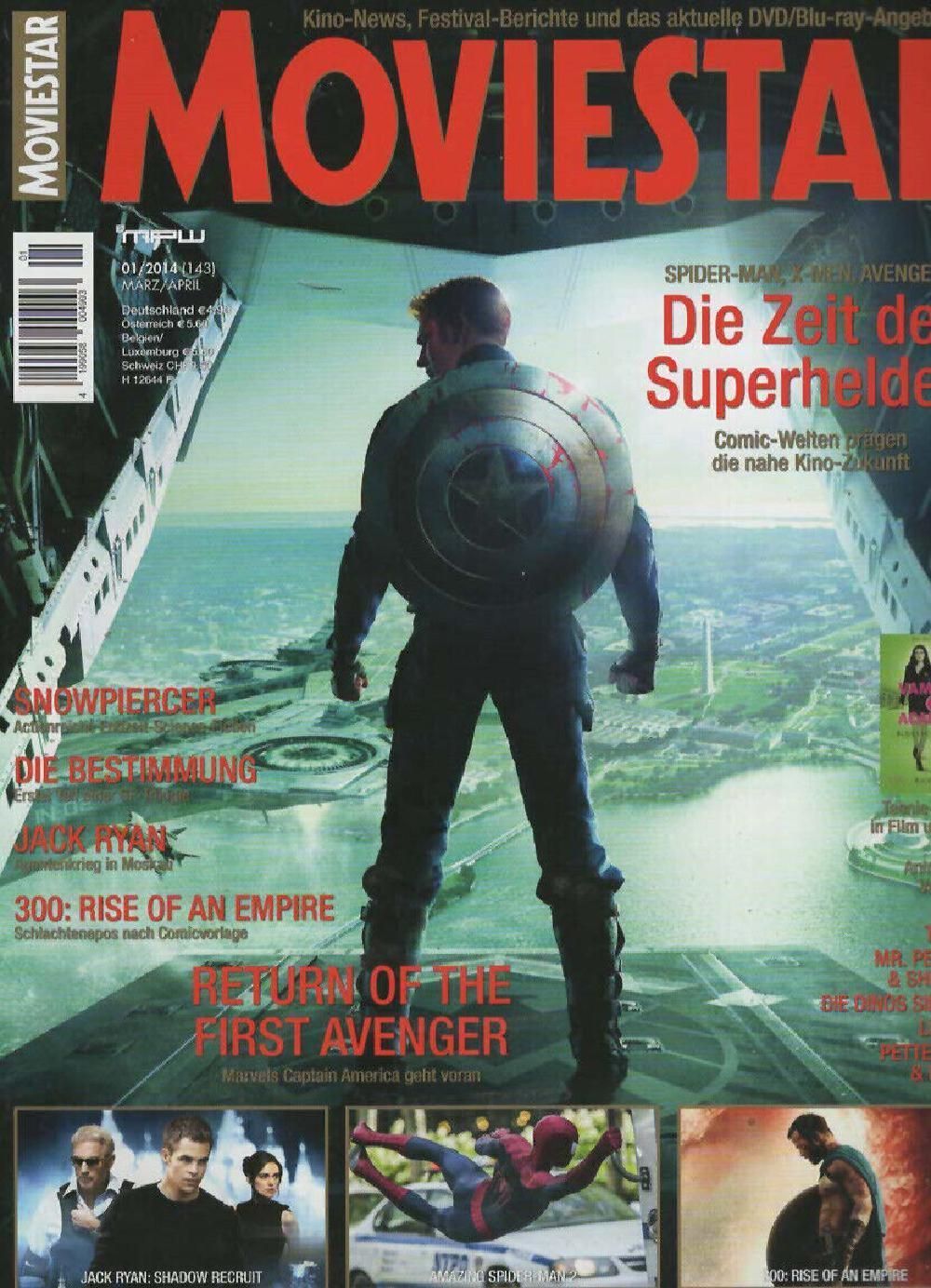 Moviestar Magazin Deutschland 2013 #143 Chris Evans