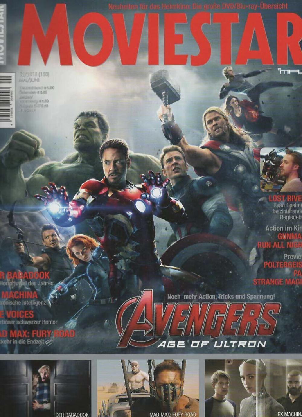 Moviestar Magazin Deutschland 2015 #150 Robert Downey Jr. Avengers