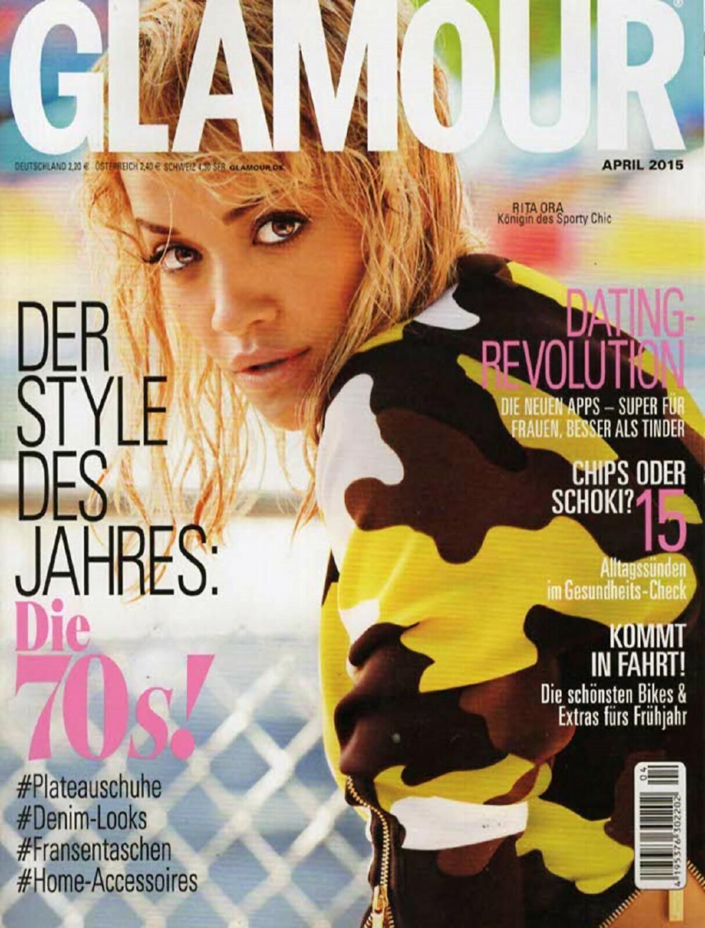 Glamour Magazin Deutschland 2015-04 Rita Ora