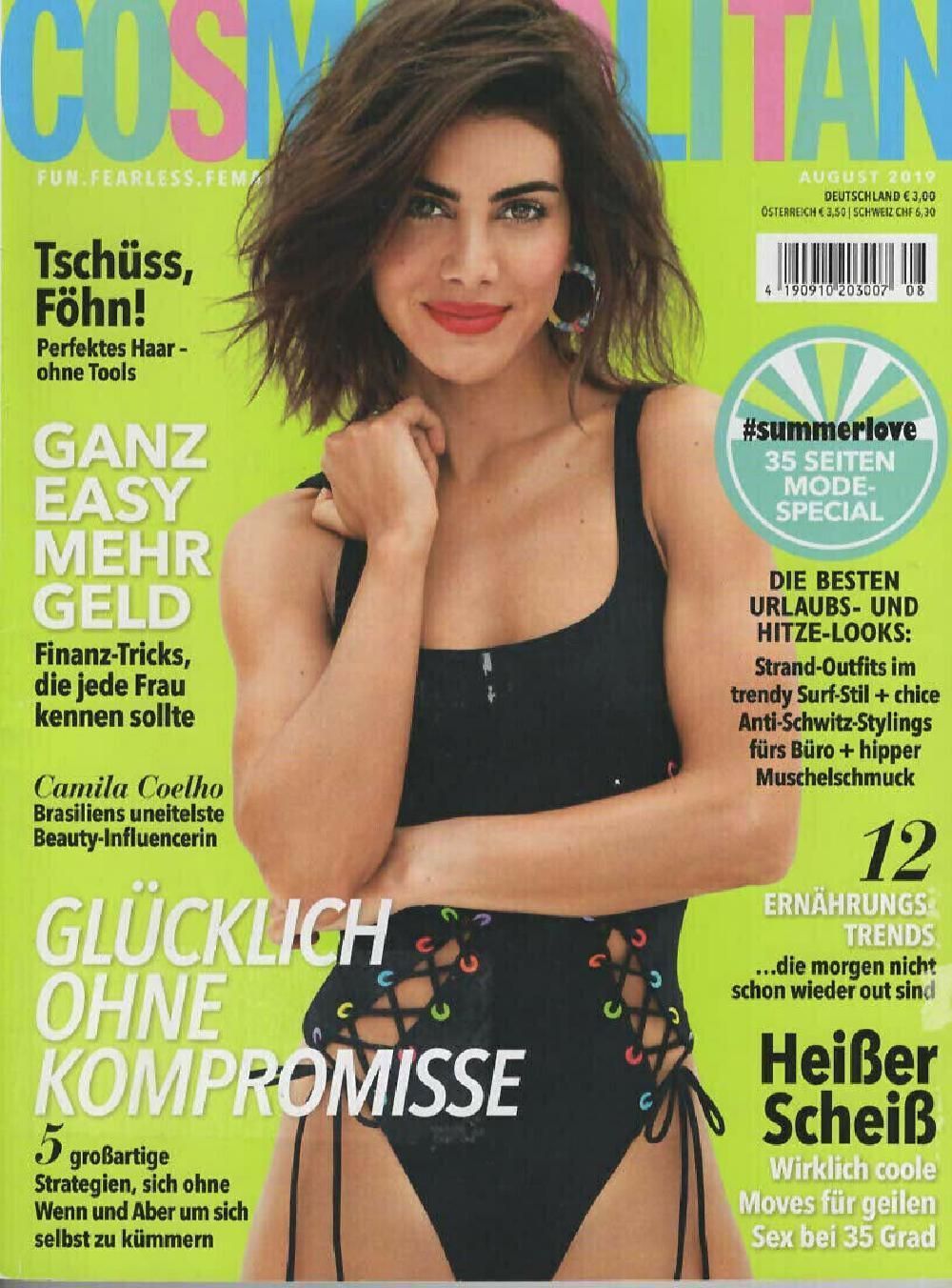 Cosmopolitan Magazin Deutschland 2019-08 Camila Coelho