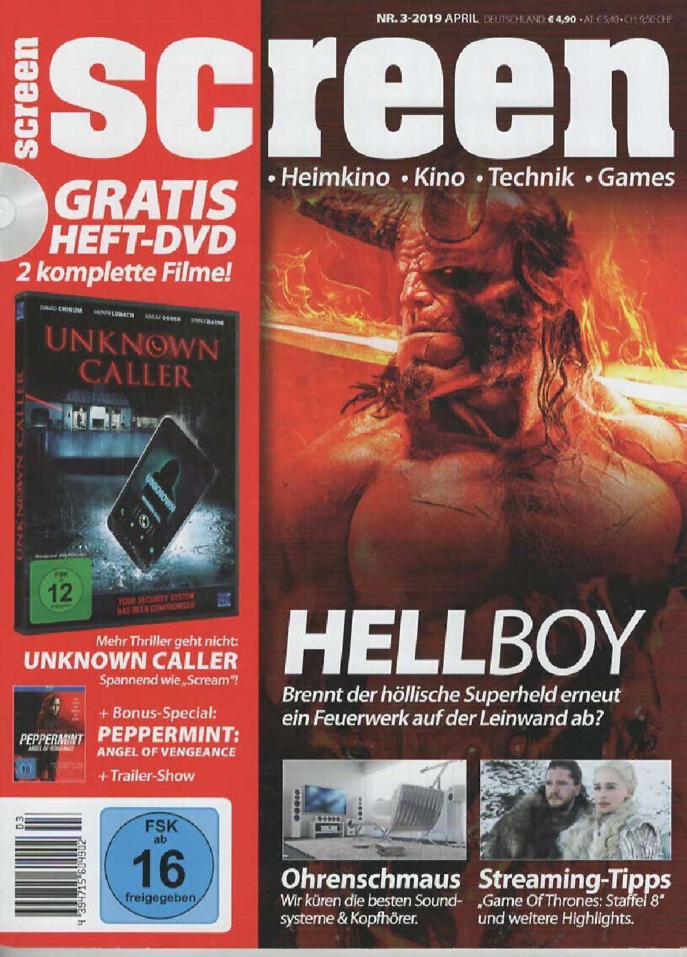 Screen Magazin Deutschland 2019-03 Hellboy David Harbour