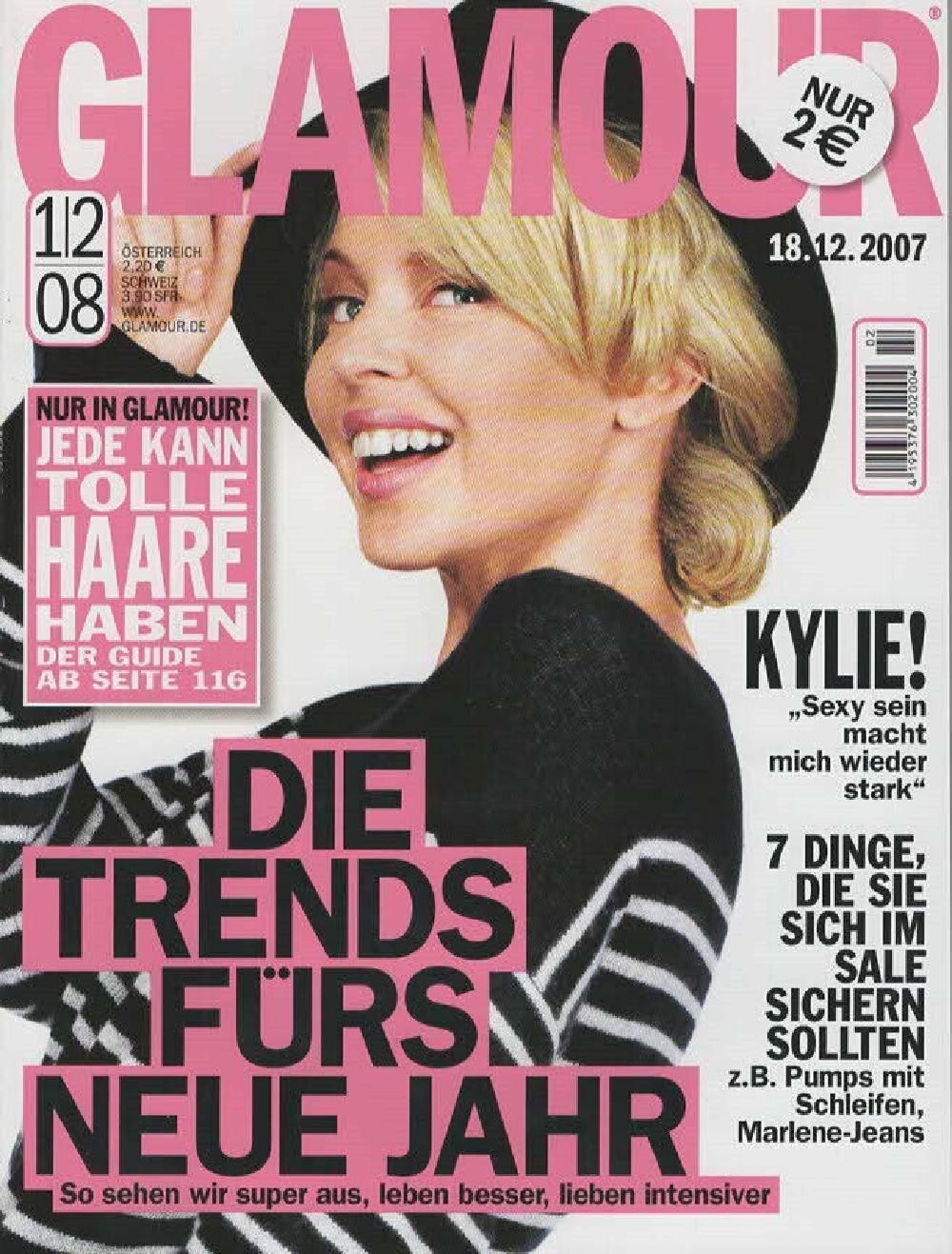 Glamour Magazin Deutschland 2008 -1+2 Kylie Minogue