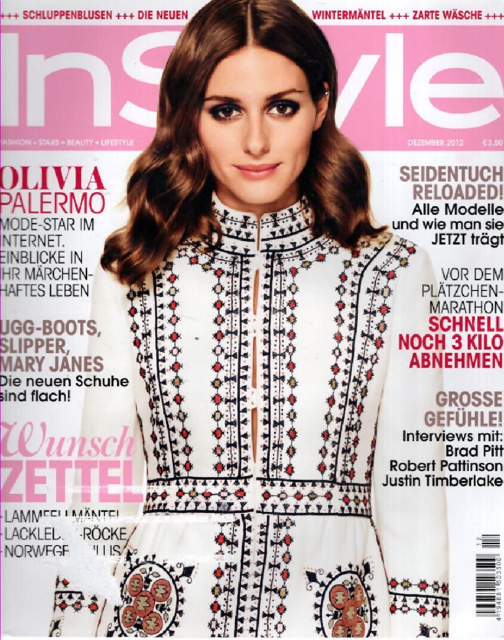InStyle Magazin Deutschland 2012-12 Olivia Palermo