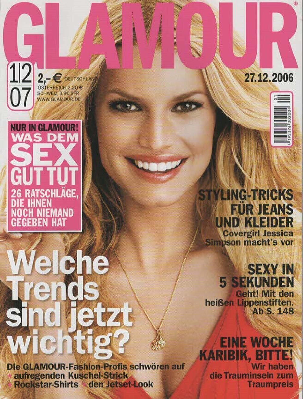Glamour Magazin Deutschland 2007-12 Jessica Simpson
