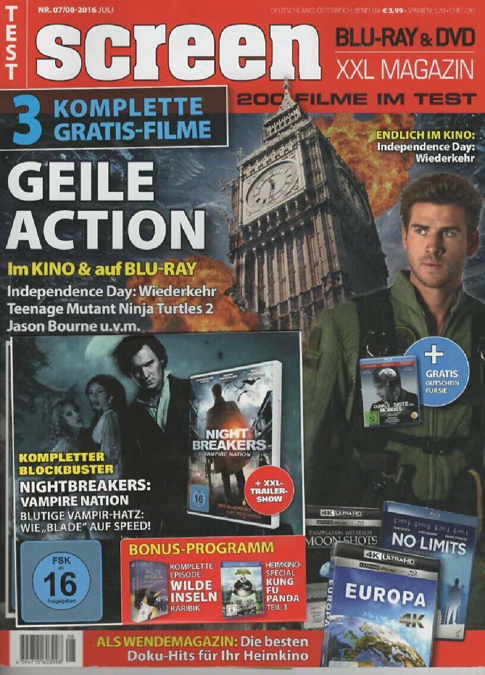 Screen Magazin Deutschland 2016-07+08 Liam Hemsworth