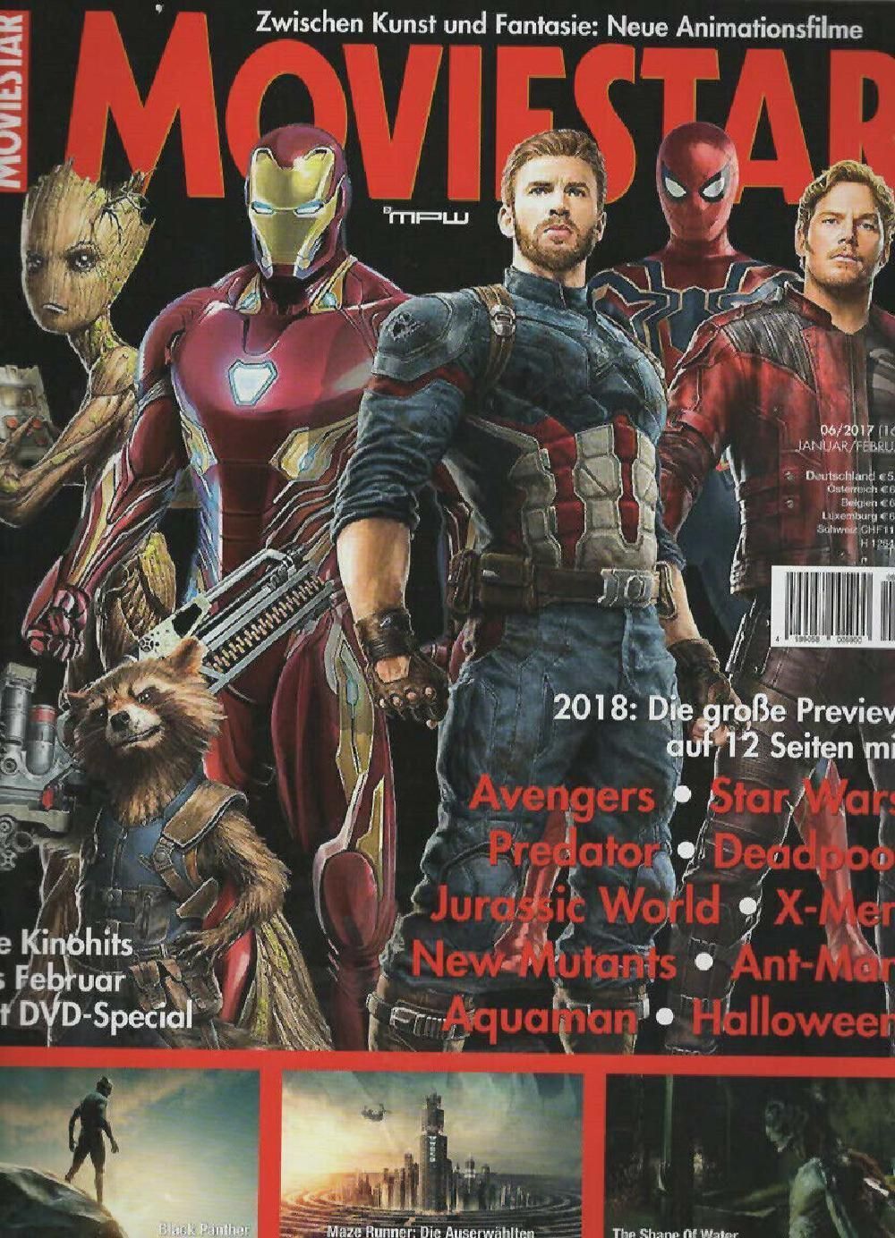 Moviestar Magazin Deutschland 2017 #166 Avengers Chris Evans