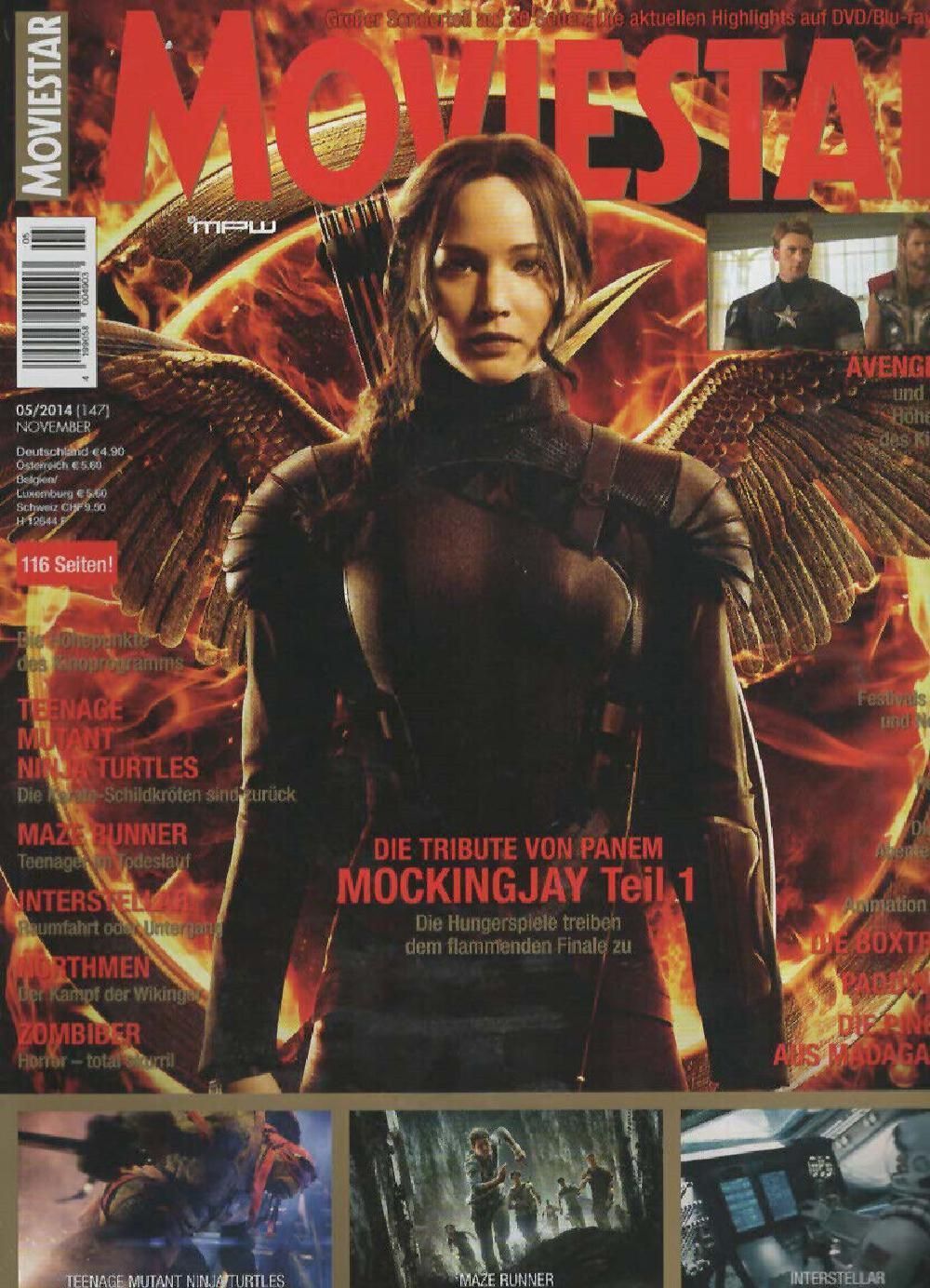 Moviestar Magazin Deutschland 2014 #147 Jennifer Lawrence